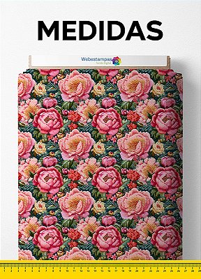 Tecido Oxford Estampa Digital Floral 402 1,55m de Largura