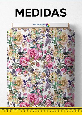 Tecido Oxford Estampa Digital Floral 403 1,55m de Largura