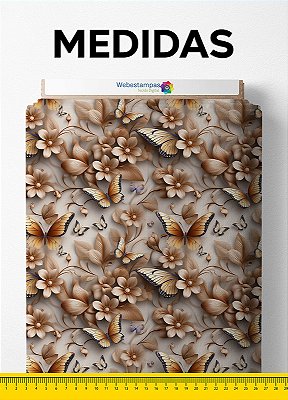 Tecido Oxford Estampa Digital Floral 404 1,55m de Largura