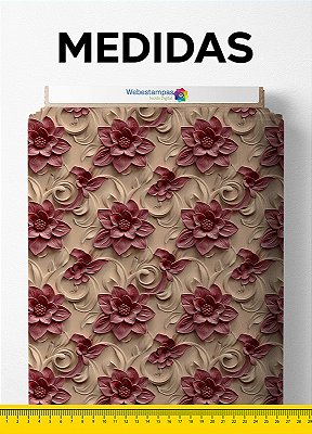 Tecido Oxford Estampa Digital Floral 408 1,55m de Largura