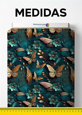Tecido Oxford Estampa Digital Floral 426 1,55m de Largura