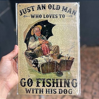 Placa Decorativa 20 Go Fishing