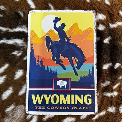 Placa Decorativa Wyoming