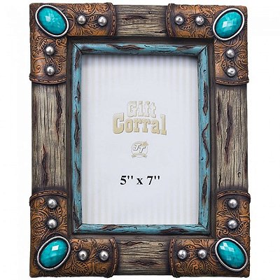 Porta Retrato Turq/Stones 87-2168-0-0