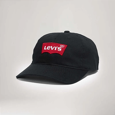 Boné Levi's® Curved Visor Batwing Preto