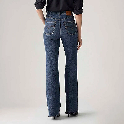 Calça Jeans Levi's® Ribcage Bells Lavagem Média