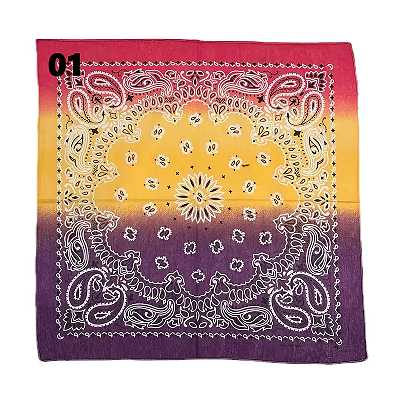 Lenço Bandana Paisley Degrade