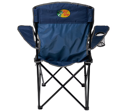 Cadeira de acampamento básica Bass Pro Shops com porta-copos - Azul