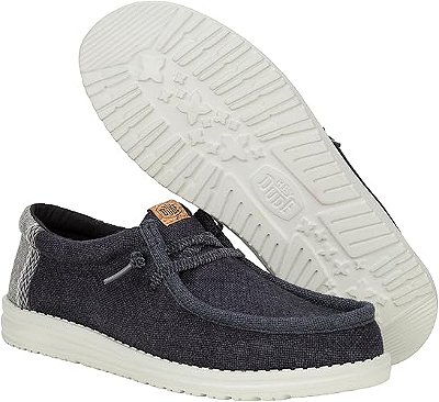 Hey Dude Wally Jute Black/Granite Grey