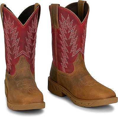 Bota Justin Boots Markout Brown Water Buffalo #PD4071