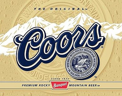 Placa Decorativa Coors Banquet