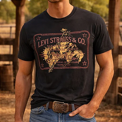 Camiseta Levis Vintage Graphic Manga Curta LB0013323
