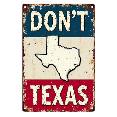 Placa Decorativa Don´t Texas