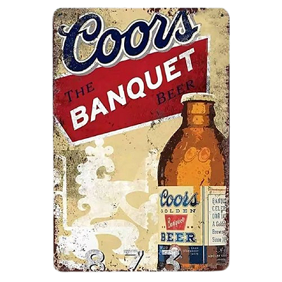 Placa Decorativa Coors Banquet 02