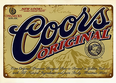 Placa Decorativa Coors Original