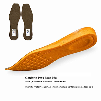 Palmilha Texas Indian Para Bota Bico Quadrado