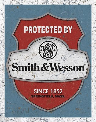 Placa Decorativa Smith & Wesson