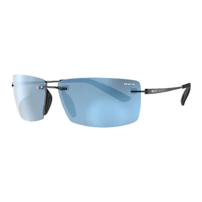 Óculos Bex Sunglasses FYNNLAND XL Gunmetal / Gray / Blue Silver