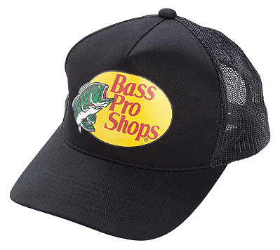 Boné Bass Pro Shops Mesh Trucker Cap - Black