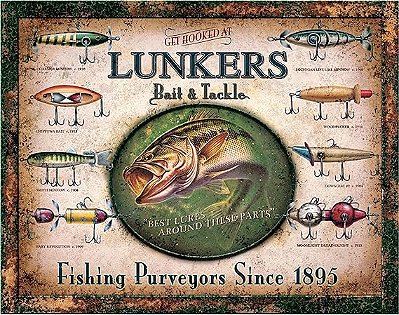Placa Decorativa Lukers Bait e Tackle