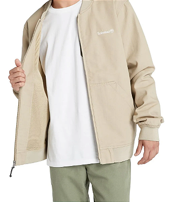 Jaqueta Timberland Bege Com Zíper TB0A65D9 DH4