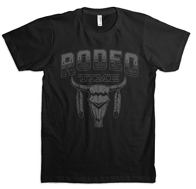 Camiseta Rodeo Time Skull Black T