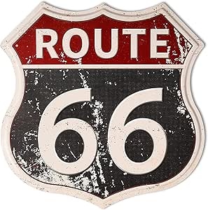 Placa Decorativa Route 66