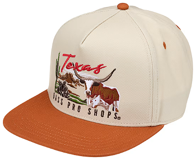 Boné Bass Pro Shops Texas Longhorn Landscape Flatbill