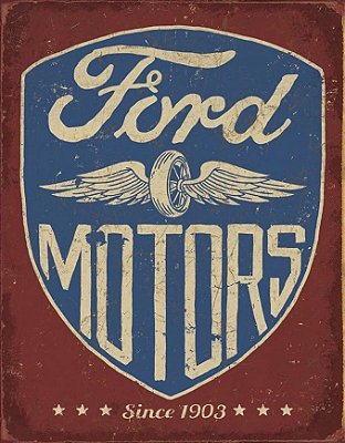Placa Decorativa Ford Motors