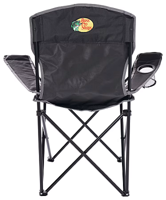Cadeira Camping Com Porta Copo Bass Pro Shops - Black