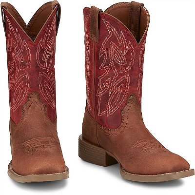 Bota Justin Boots Canter Roasted Cognac Water Buffalo #SE7514