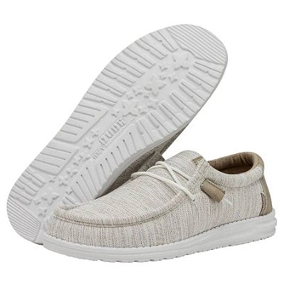 Hey Dude Wally Ascend Woven Ivory Coast