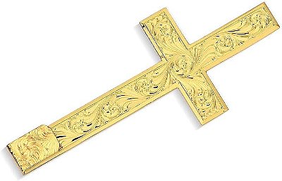 Acessório De Cruz Montana Silversmiths exclusivo chapéu de cowboy, Dourado