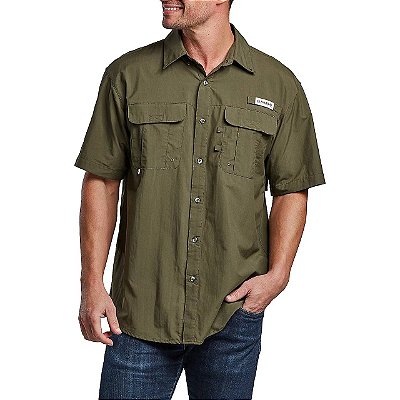Camisa Magellan Outdoors Laguna Madre Olive Night