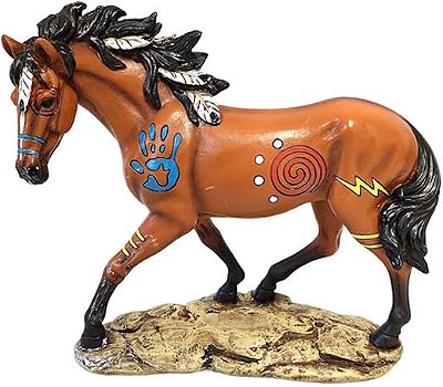 Estatueta Cavalo De Indio