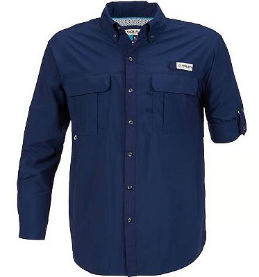Camisa Magellan Outdoors Laguna Madre Medieval Blue
