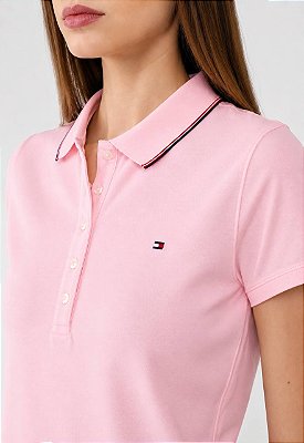 Camiseta Polo Tommy Hilfiger Baby Pink 6800735217