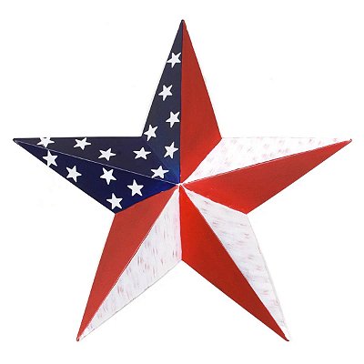 Estrela Decorativa Metal Americana 12" 87-1105-0-0