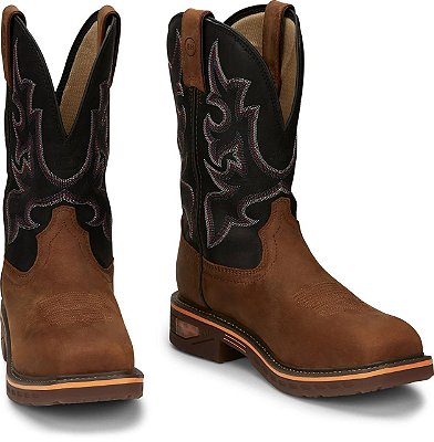 Bota Justin Resistor Caramel Brown Cowhide CR4012