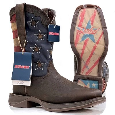 Bota Durango Rebel Flag Vintage DDB0328