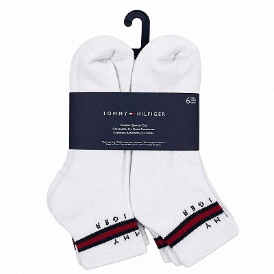 Meia Tommy Hilfiger 6 Pares Branca