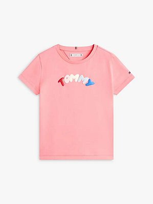 Camiseta Infantil Tommy Hilfiger Tropical Blush 6800764338