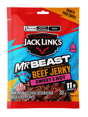 BEEF JERKY SWEET & HOT BR 30g MR BEAST