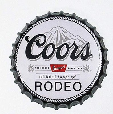 Placa Tamba Coors Banquet Rodeo