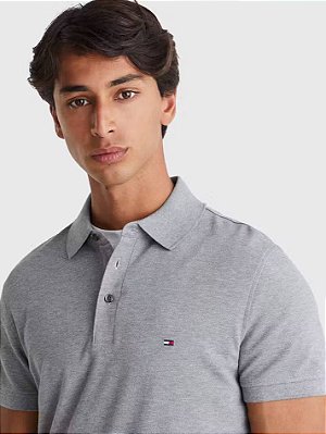 Polo Tommy Hilfiger MW0MW32347 Medium Grey Heather