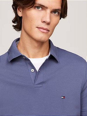 Polo Tommy Hilfiger MW0MW32346 Faded Indigo Heather