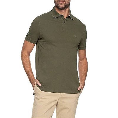 Camiseta Polo Tommy Hilfiger MW0MW32347 Amy Green