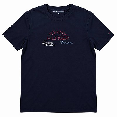 Camiseta Tommy WW0WW45061 Stay Golden Blue
