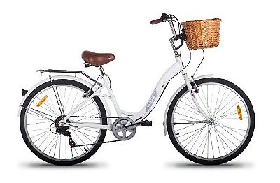 Bicicleta Mobele City Alumínio Aro 26 7v Branco