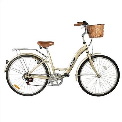 Bicicleta Mobele City Alumínio Aro 26 7v Champagne